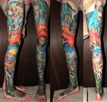 Joshua Bowers - Leg collage